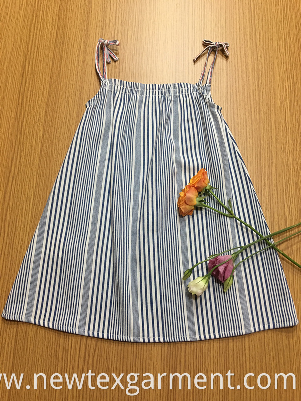 striped grapy girls dress